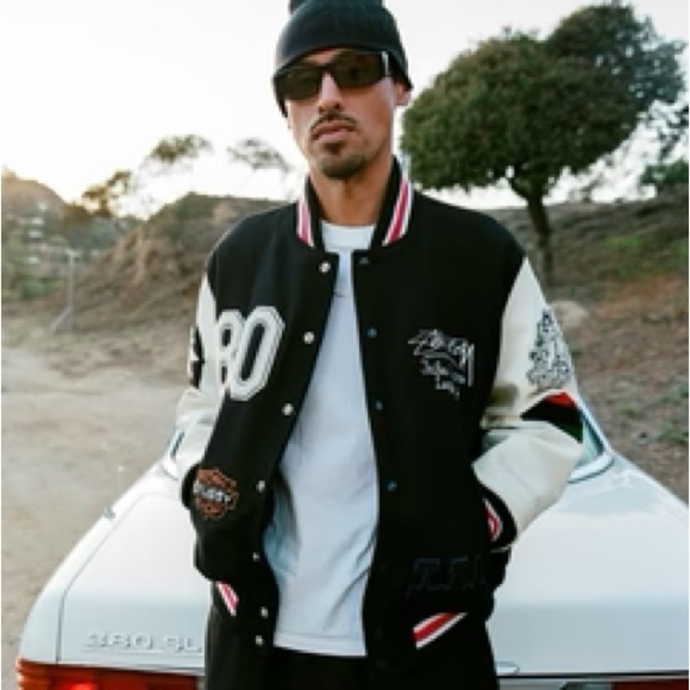 Stussy Denim Tears Varsity Jacket